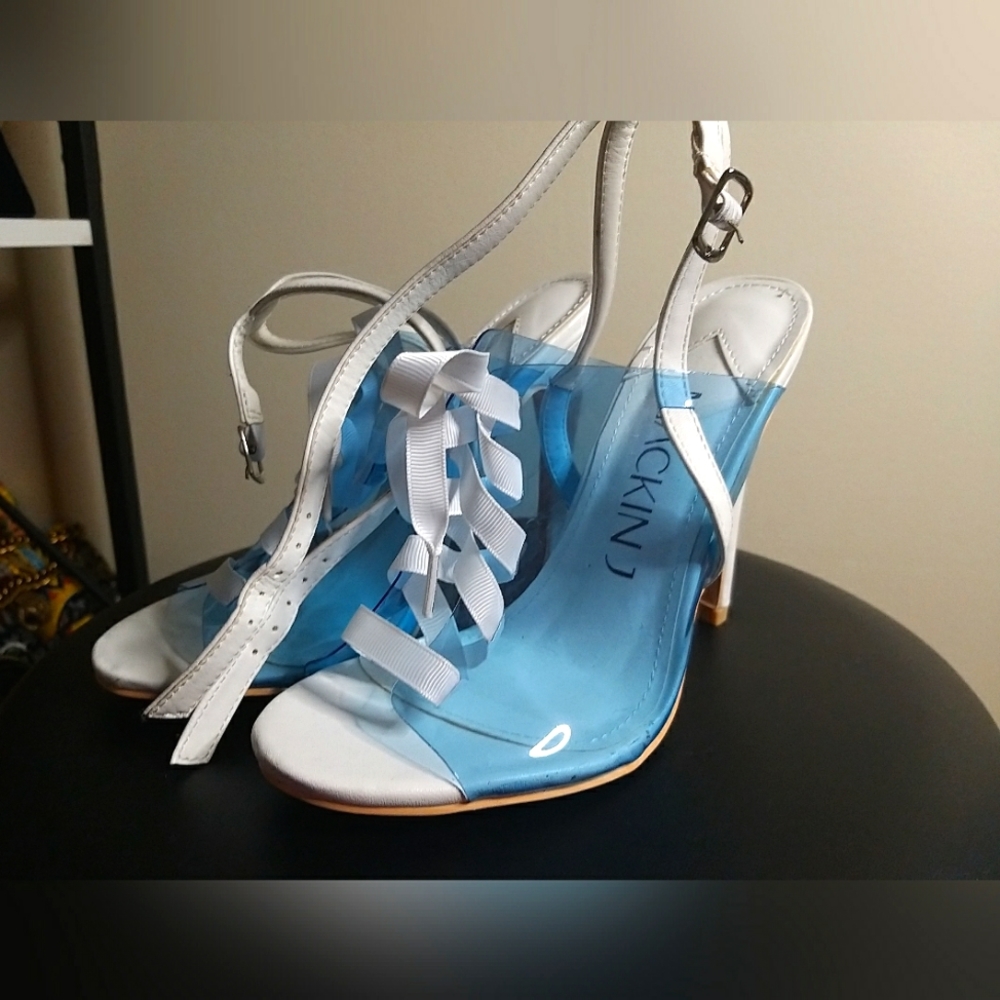 Brand new transparent shoes 6.5 size